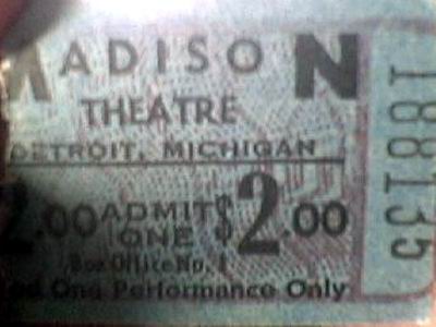 Madison Theatre - Ticket From Gary Flinn (newer photo)